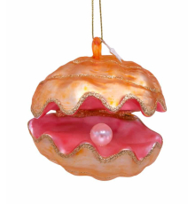 Ялинкова прикраса Vondels | Ракушка з перлиною - 7 см