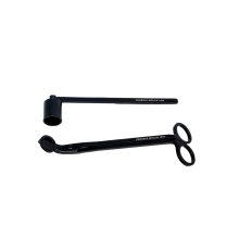 Набор для обрезки фитиля и гаситель свечей Cereria Molla | Матовый черный