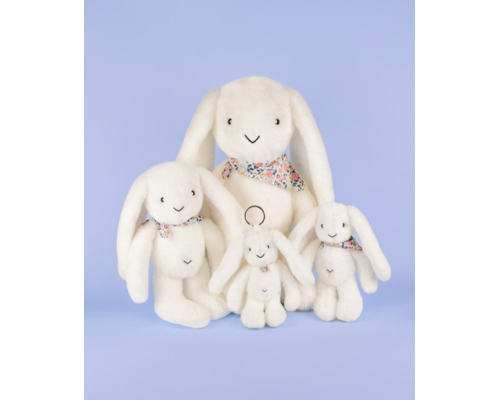 Плюшевая игрушка Doudou | Кролик Fleurette Rabbit - белый - 35 см