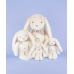 Плюшевая игрушка Doudou | Кролик Fleurette Rabbit - белый - 35 см