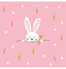 Салфетки PPD | «Привет, Пасха» - розовые - 33 x 33 см