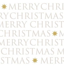Салфетки PPD | «Merry Christmas» - 33 x 33 см