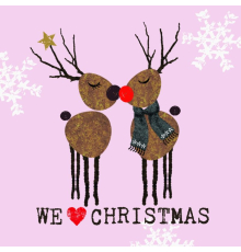 Салфетки PPD | «Новогодние олени» - 33 x 33 см