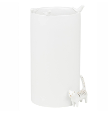 Ваза Räder | Белая «Кот и стая птиц»