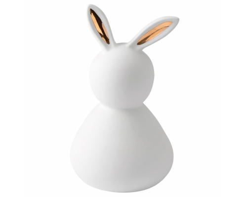 Фарфорова статуетка Räder | Білий кролик «Велика леді» - 19*29*16 см