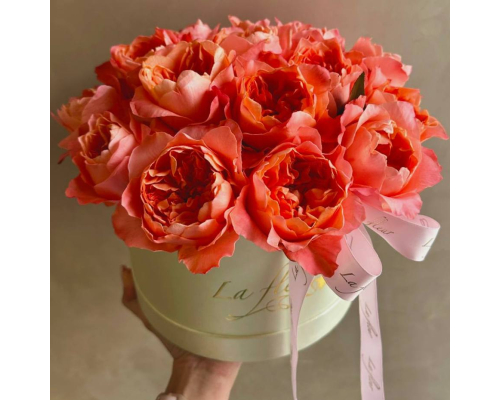 Квіткова композиція в коробці «Éclat de Rose»