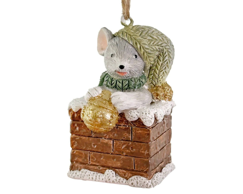 Ялинкова прикраса ShiShi | Мишка в коробці – 5,5 см
