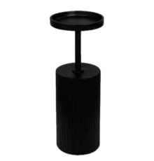 Підсвічник Kaheku | Bluford чорний - Ø 8 - H 22 см