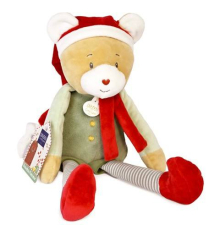 Мягкая игрушка Doudou | Медвеженок-Санта - мальчик - 40 см