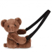 Сумка через плече Doudou | Коричневий плюшевий ведмедик – 30 см