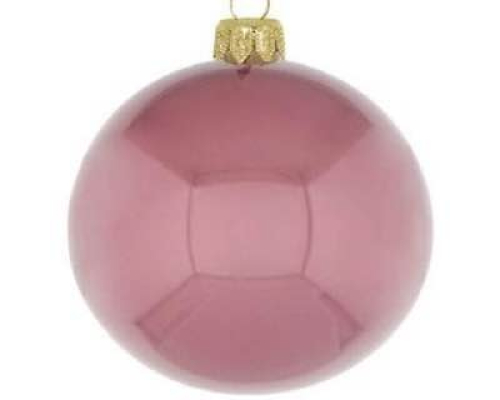 Ялинкова прикраса Kaheku | Куля - Рожева пудра - Ø 10 см