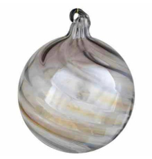 Ялинкова прикраса Kaheku | Куля - Вихрова сіра - Ø 10 см