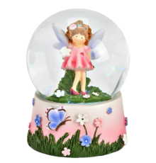 Снігова куля G.Wurm | Фея - Рожева - 6x9x6 см