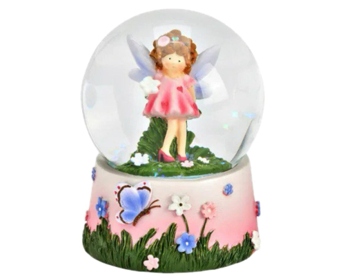 Снігова куля G.Wurm | Фея - Рожева - 6x9x6 см