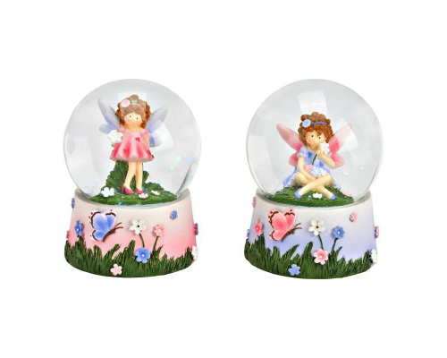 Снігова куля G.Wurm | Фея - Рожева - 6x9x6 см