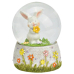 Снігова куля G.Wurm | Кролик із жовтою квіточкою - 7x9x7 см