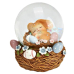 Снігова куля G.Wurm | Великодній кролик у кошику - 7x9x7 см