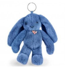 Брелок плюшевый Doudou | Зайчик - Синий - 18 см