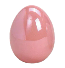 Великоднє яйце G.Wurm | Керамічне - Рожеве - 6x7x6 см