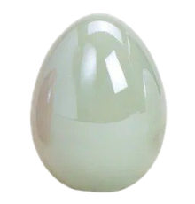 Великоднє яйце G.Wurm | Керамічне - Салатове - 6x7x6 см