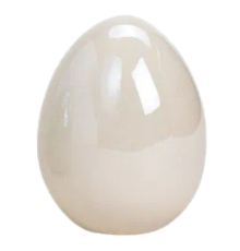 Великоднє яйце G.Wurm | Керамічне - Біле - 6x7x6 см