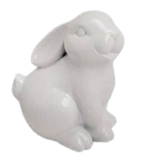 Фігурка G.Wurm | Кролик - Фарфор - Білий - 10 см