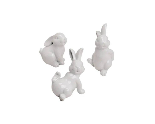 Фігурка G.Wurm | Кролик - Фарфор - Білий - 15 см