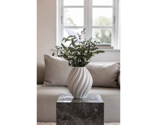 Ваза керамическая Specktrum | Flora - Белая - 20 Ø - 25 см