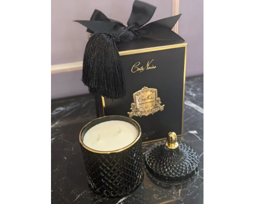 Аромасвеча Grand Black & Gold Art Deco Cote Noire | Королева ночи - 600 гр