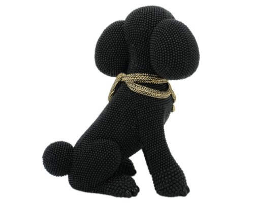 Статуетка Cor Mulder | Пудель - Чорний/Золото - 19 см