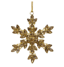 Алмазна сніжинка Cor Mulder | Золото - 12 см