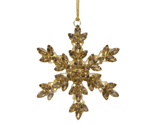 Алмазна сніжинка Cor Mulder | Золото - 12 см