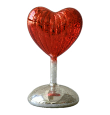 Статуетка Cor Mulder | Серце - Червоно-сріблясте - 17,5 см