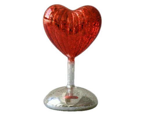 Статуетка Cor Mulder | Серце - Червоно-сріблясте - 17,5 см