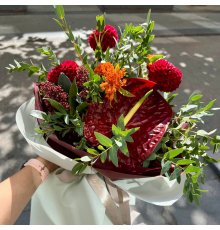 Букет «Огонь и нежность»