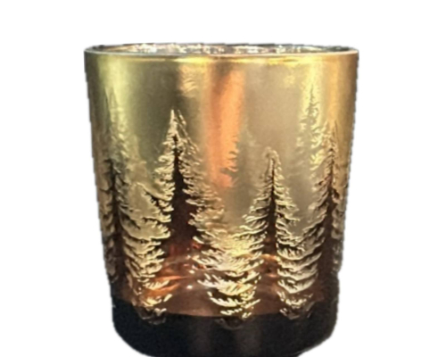 Свічник Cor Mulder | Ялинки - Коричневий/Золотий - 8 см