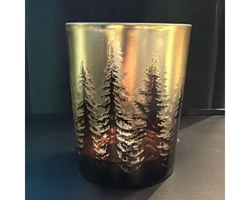 Свічник Cor Mulder | Ялинки - Коричневий/Золотий - 12,5 см