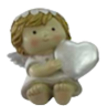 Статуэтка Cor Mulder | Ангел с сердечком - 7,5 см