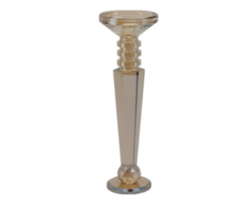 Свічник Cor Mulder | Скло - Бурштиновий - 30 см