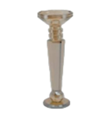 Свічник Cor Mulder | Скло - Бурштиновий - 26 см