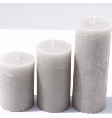 Свеча "Rustica" Cor Mulder | Серая - 7x13 см