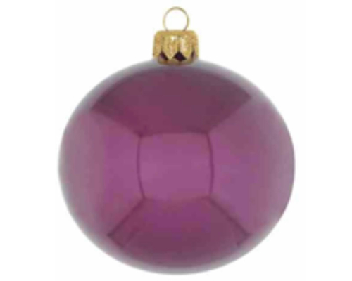 Ялинкова прикраса Kaheku | Куля - Фіолетова - Ø 10 см