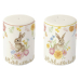Набір для спецій Pozzi Milano | Happy Easter — Фарфор — 2 шт — 7 см