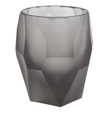 Кашпо Mario Luca Giusti | Серое - Акрил - Ø 13 - H 15 см