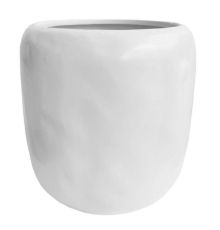 Кашпо ShiShi | Белое / Матовое - Керамика - Ø 26 - H 26 см