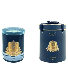 Аромасвеча Crystal Glass Lid Triple Wick Grand Candle Cote Noire | Зима в Шато / Winter In the Chateau - Золото - 2,5 кг