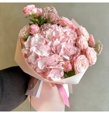 Букет «Розовый нежный рассвет»