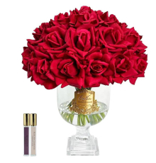 Аромадифузор Cote Noire | Розкішний букет з версальських троянд - Червоний - Золотий значок
