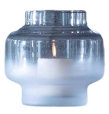 Ваза / свічник LSA| Прозора з ефектом туману - Ø 20 - H 19 см