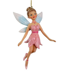 Ялинкова прикраса ShiShi | Фея рожева - 12 см